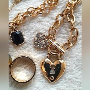 Boohoo Rings & Necklace Set of 4